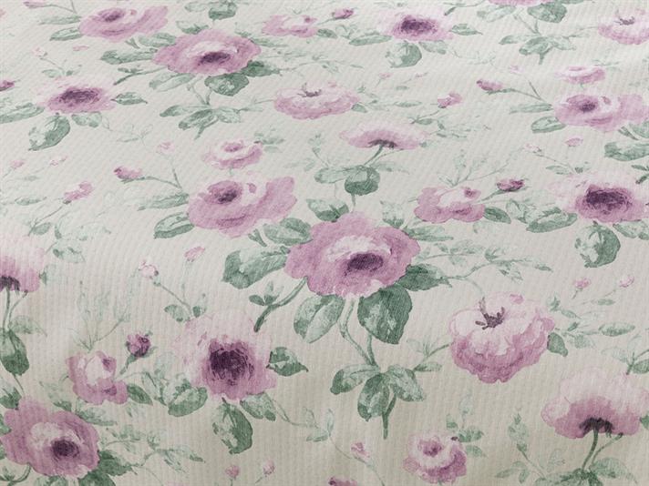 Rime violete  Cu imprimeu Pentru o persoana  SET CUVERTURĂ 150x220 cm Violet