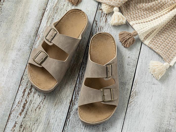 Rita Sandale Damă, Piele Artificială, 40, Gri Deschis