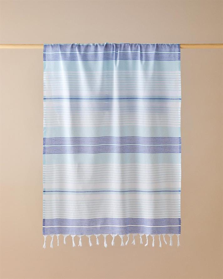 River Prosop De Plajă Cu Dungi, Rejenere, 90*150 Cm, Cremă - İndigo