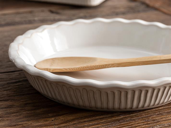 Rochelle Stoneware Oven Cover 27x5 cm Gray