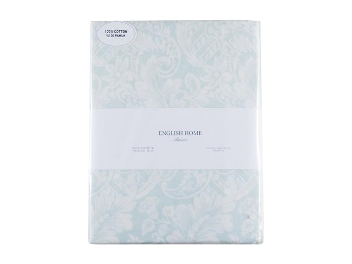 Romance rustice Bumbac Single Set Lenjerie De Pat 160x220 cm Seledon