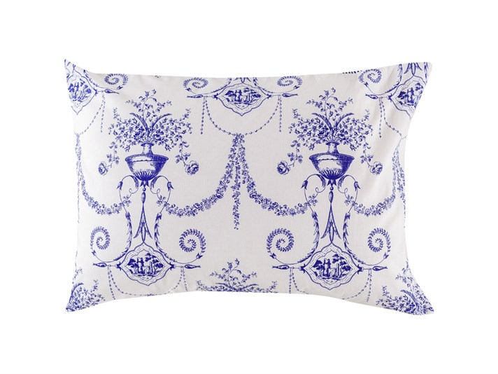 Romantic istoric Cu Bumbac Cu 2 Piese Față De Pernă 50x70 cm Bleumarin