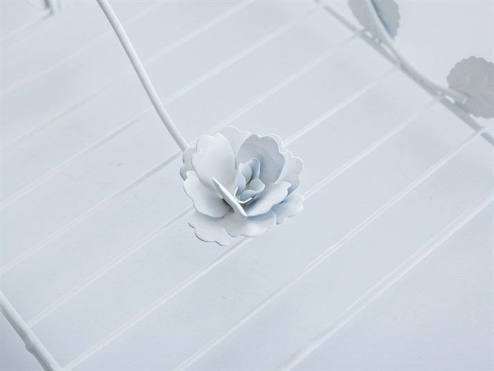 Romia Wrought Sheet Napkin Holder 22.0x21.0x6.5 cm White