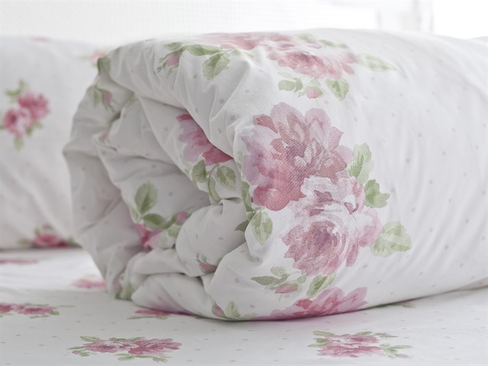 Rona Cu Bumbac Double Lenjerie De Pat 200x220 cm Roz