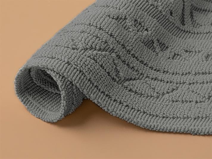 Ronita Cotton Rug 110x110 cm Gray