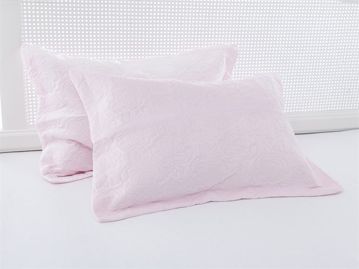 Ronny  Catifea Persoană dublă  SET CUVERTURĂ DE PAT 240x260 cm Roz