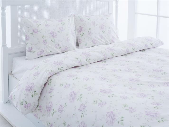 Rosalee Bumbac Single Set Lenjerie De Pat 160x220 cm Lila