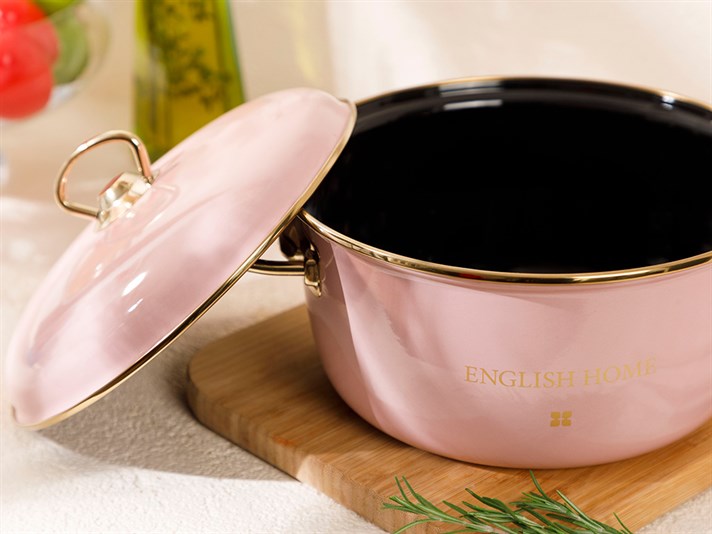 Rosalinda Enamel Frying Pan 22 cm Pink