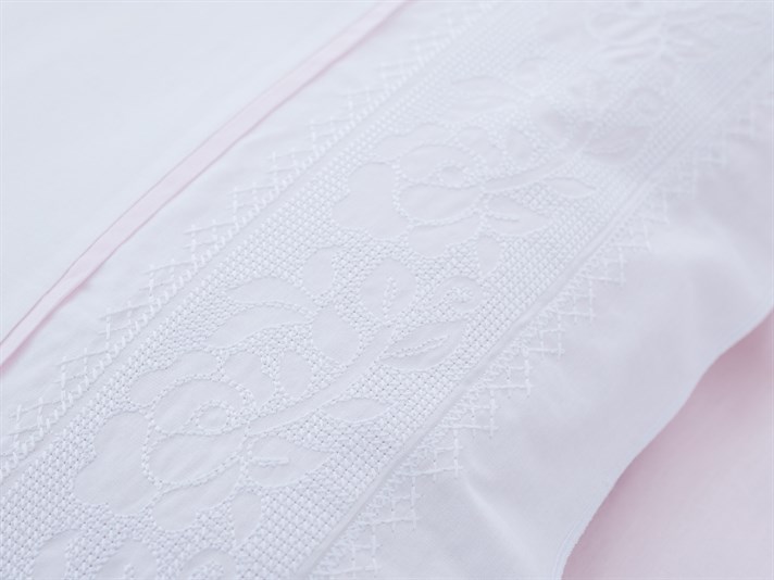 Rosanna Cu Bumbac Double Lenjerie De Pat 200x220 cm Roz
