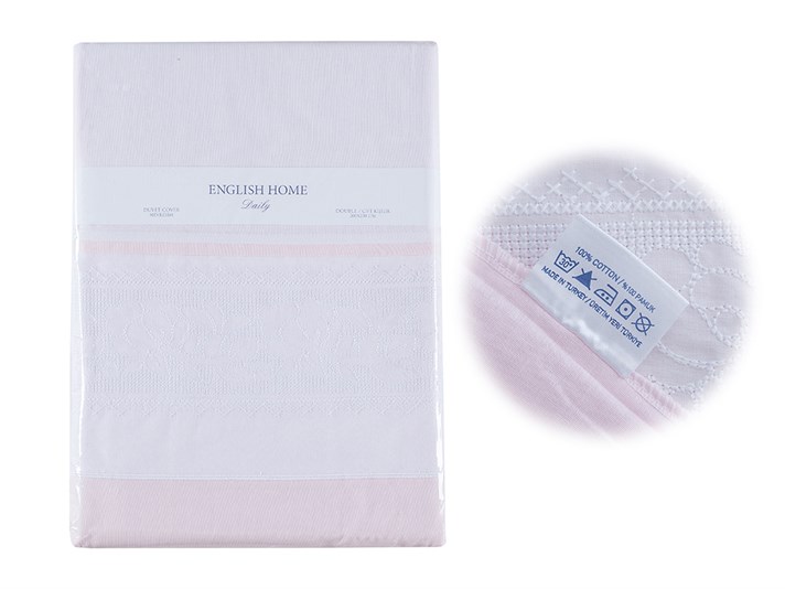Rosanna Cu Bumbac Double Lenjerie De Pat 200x220 cm Roz