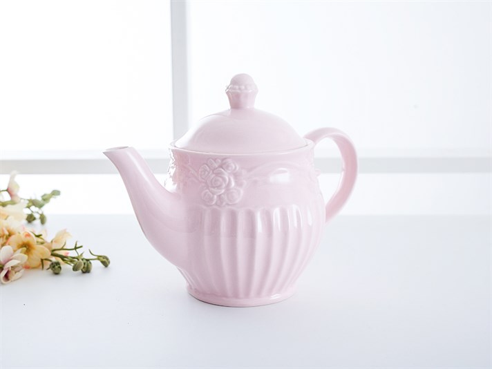 Rose Dolomite Tea Pot Light Pink,