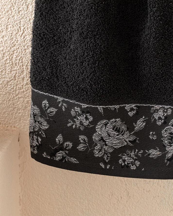 Rose Belle Bordurat Prosop De Față 50x76 cm Antracit