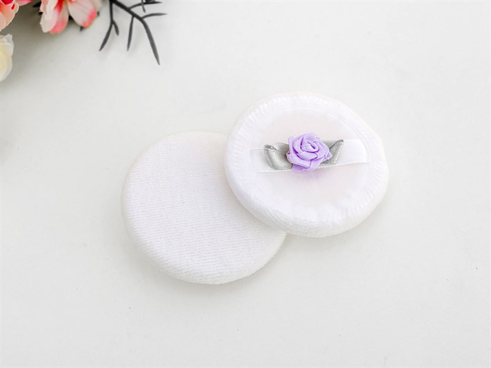 Rose Pompon De Pudră 6.0x6.0x0.3 cm Lila