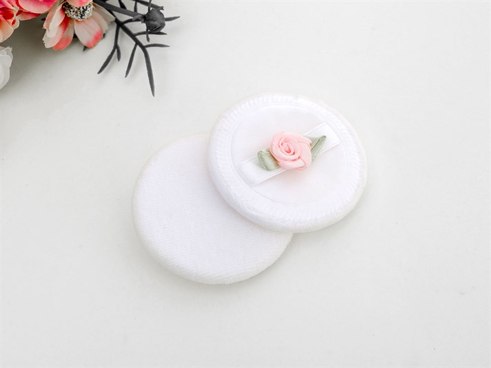 Rose Pompon De Pudră 6.0x6.0x0.3 cm Roz