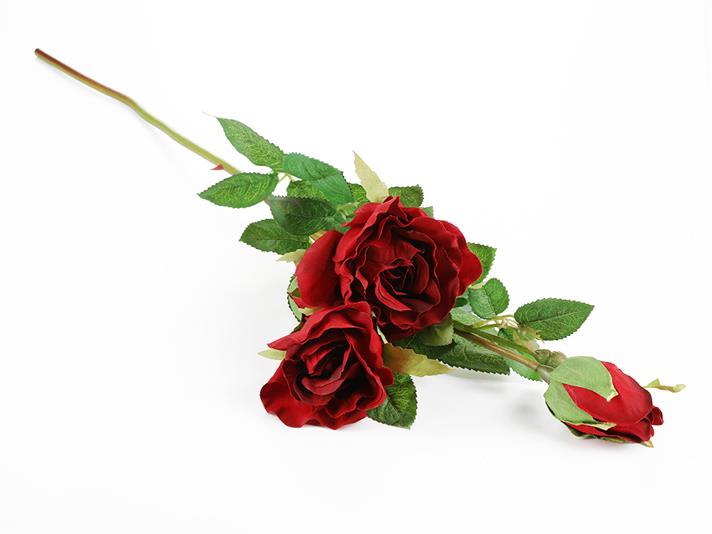 Rose Artificial Flower Claret Red