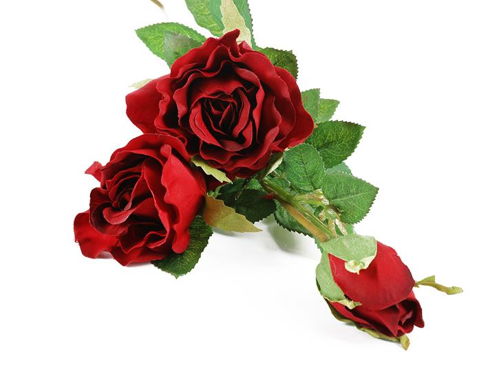 Rose Artificial Flower Claret Red