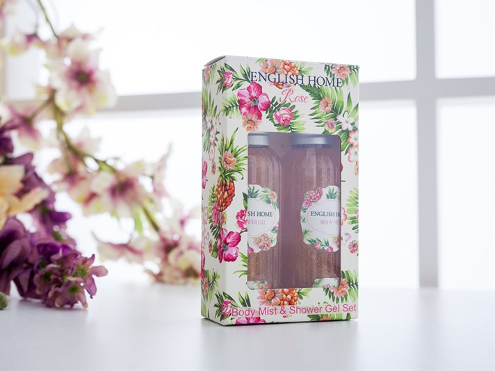 Rose Cu Sclipici Cu Sclipici Kit De Îngrijire 100 - 100 ml .