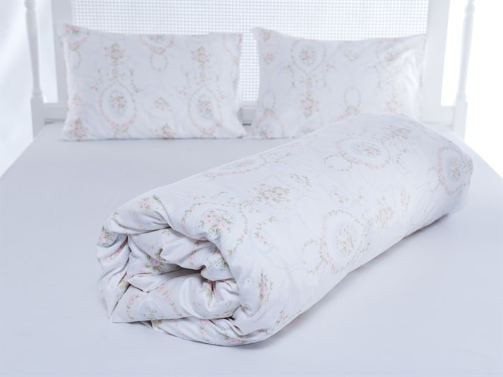 Rose vis Bumbac Satinat Double Lenjerie De Pat 200x220 cm Roz