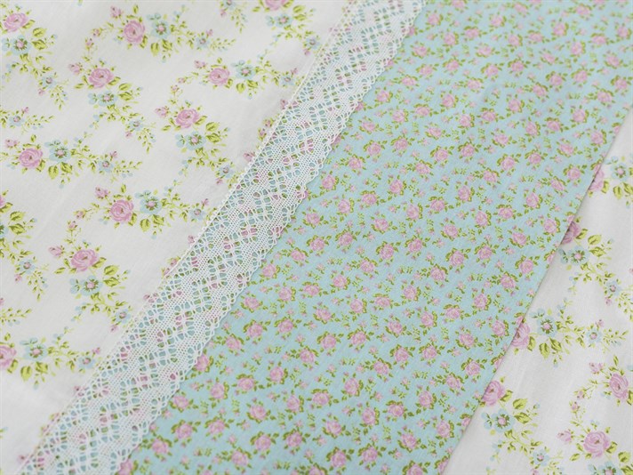 Roselle Cu Kopanaki Double Lenjerie De Pat 200x220 cm Roz