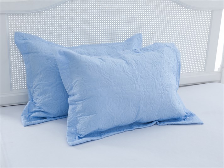 Rosery  Microfibră Persoană dublă  SET CUVERTURĂ DE PAT 230x260 cm Albastru
