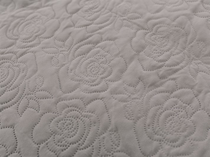 Rosery  Microfibră Persoană dublă  SET CUVERTURĂ DE PAT 230x260 cm Culoare de piatră