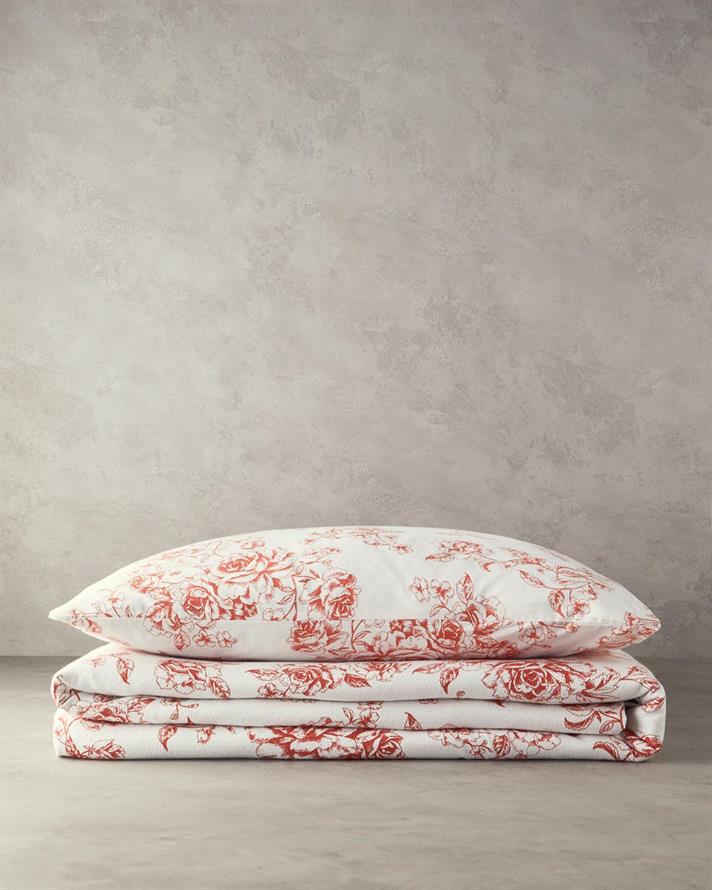 Rosey Violen Imprimat Single Set Pătură De Vară 150x220 cm Portocaliu
