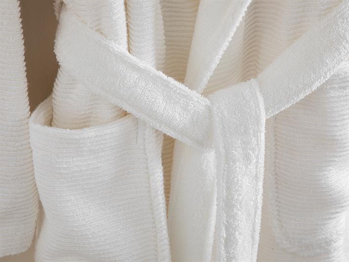 Halat de baie, Rosita, bumbac, L-XL, alb