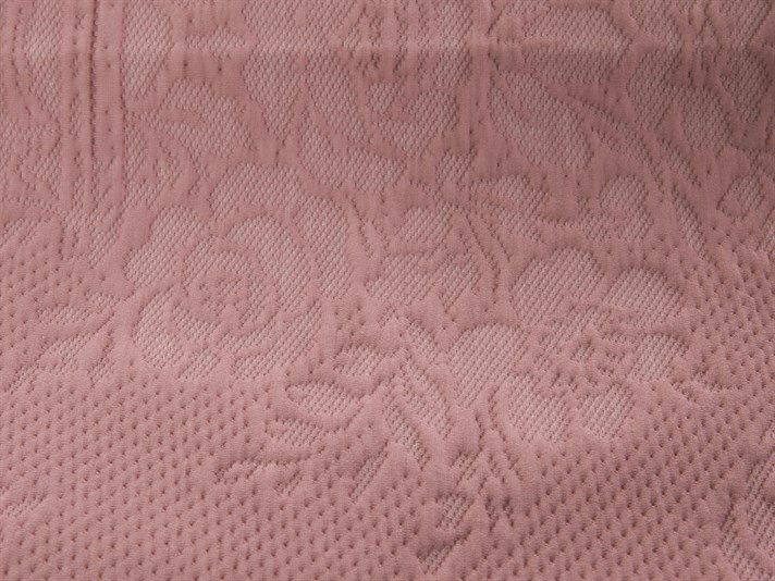 Rosy Damask  Împletitură Pentru o persoana  SET CUVERTURĂ DE PAT 160x240 cm Roz