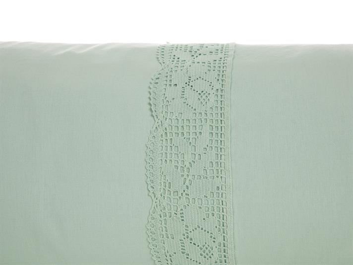 Rosy Lace Cu Kopanaki Single Lenjerie De Pat 160x220 cm Seledon