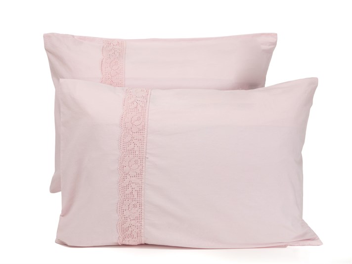 Rosy Lace Cu Kopanaki Cu Kopanaki Față De Pernă 50x70 cm Roz