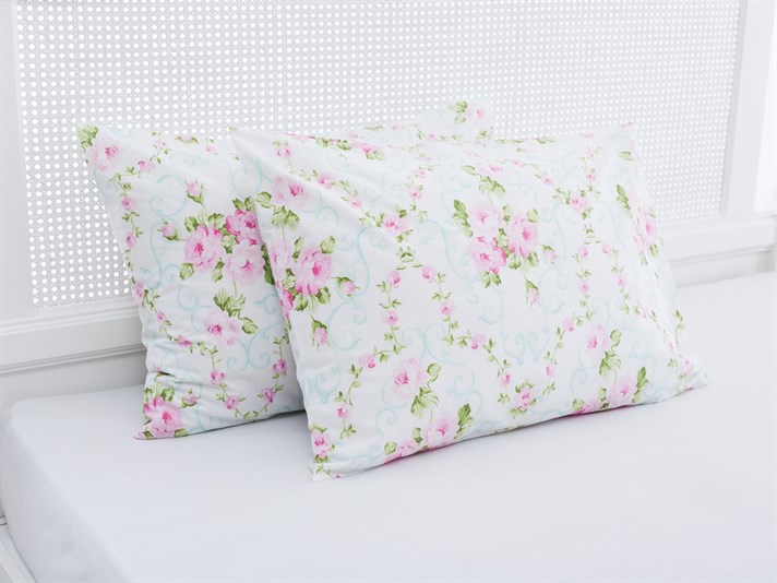 Rosy Love Cu Bumbac Cu 2 Piese Față De Pernă 50x70 cm Roz