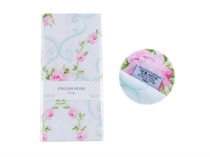 Rosy Love Cu Bumbac Cu 2 Piese Față De Pernă 50x70 cm Roz