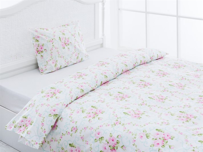 Rosy Love Cu Bumbac Single Lenjerie De Pat 160x220 cm Roz