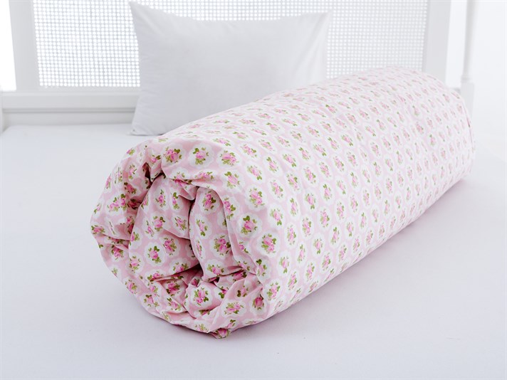 Rosy Rose Cu Bumbac Single Lenjerie De Pat 160x220 cm Roz