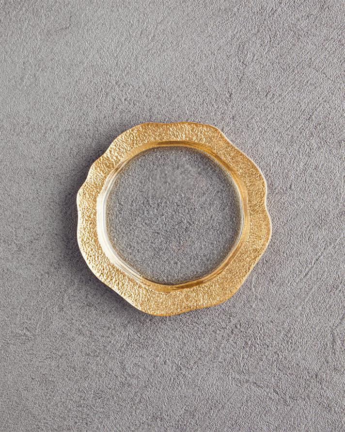 Rowan Sticlă Farfurie De Tort 12.5 cm Gold