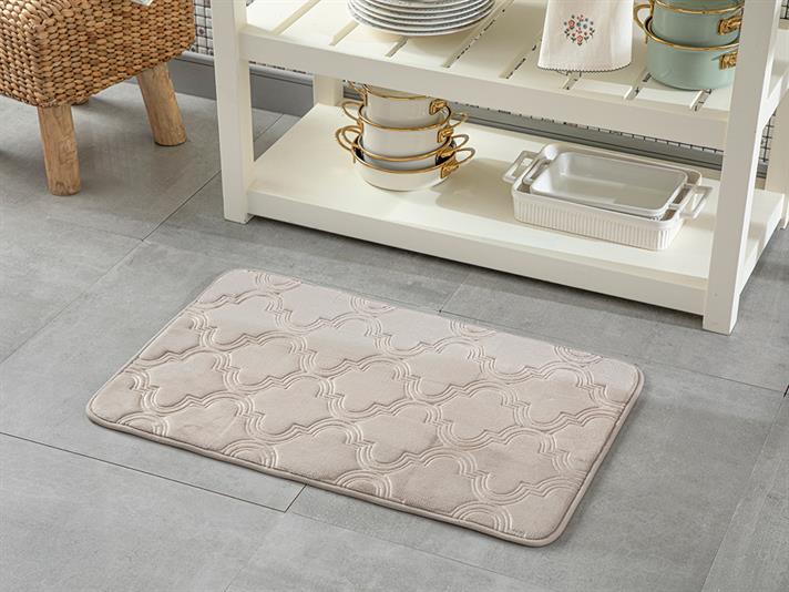 Covoraș de bucătărie antiderapant, Roxbury, poliester, 50x80 cm, bej