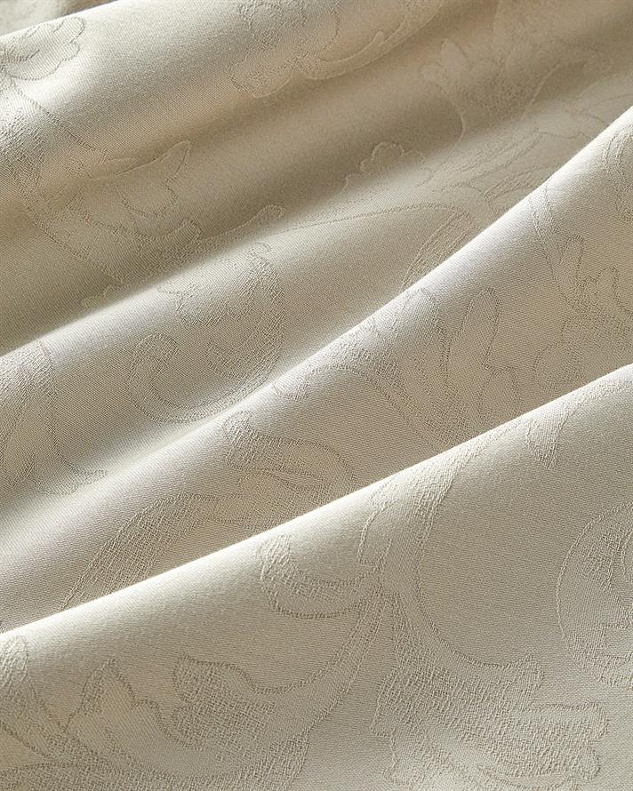 Royal Scroll Jacquard Bumbac Satinat Double Set Lenjerie De Pat 200x220 cm Culoarea Pietrei