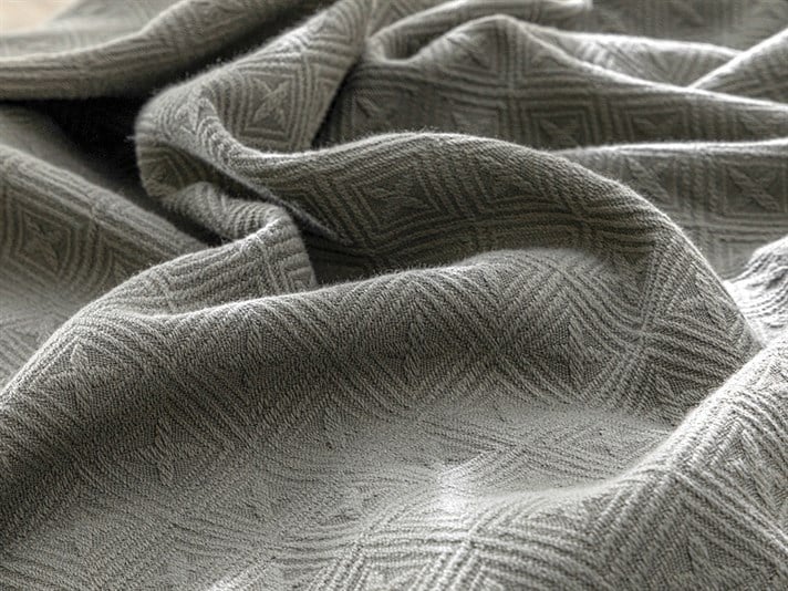 Royal Trellis Jacquard În Relief Single Set Cuverturi Pat 160x240 cm Gri