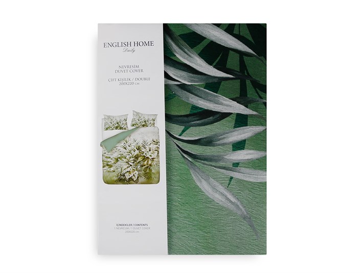 Sălbatic verde Cu Bumbac Double Lenjerie De Pat 200x220 cm Seledon