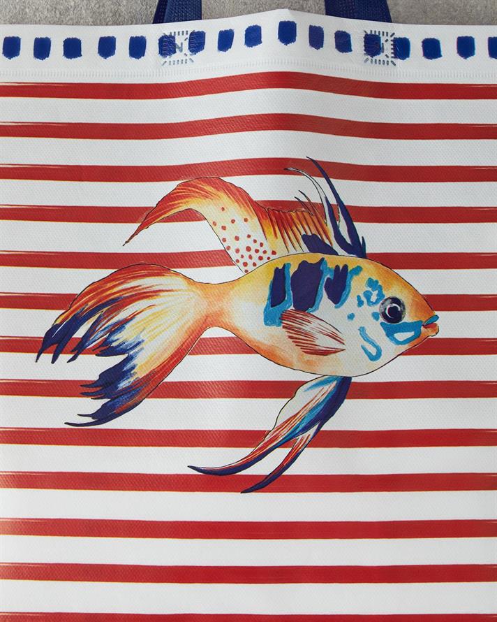 Sacosa de cumparaturi, Marin, polietilena, 54,5x38 cm, multicolor