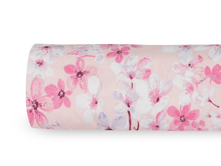Sakura Joy Cu Bumbac Double Lenjerie De Pat 200x220 cm Culoarea Trandafirului Uscat.