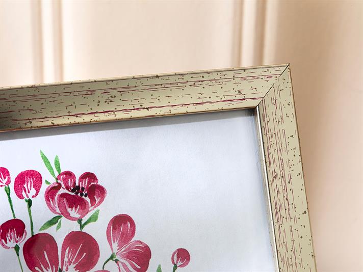 Ramă foto, Sandra, plastic, 13x18 cm, argintiu