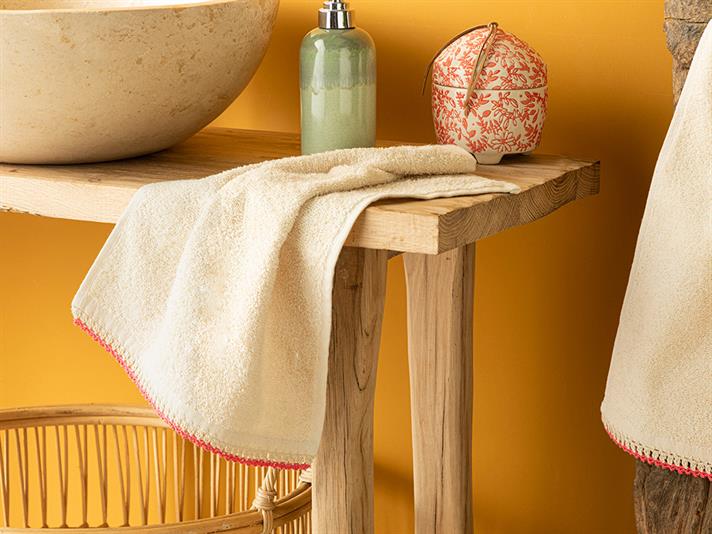 Sandy Prosop De Mână Croșetat, Bumbac, 30*40 Cm, Bej Închis