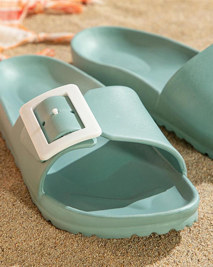 Sandy Women Sandals 36 Dark Green.