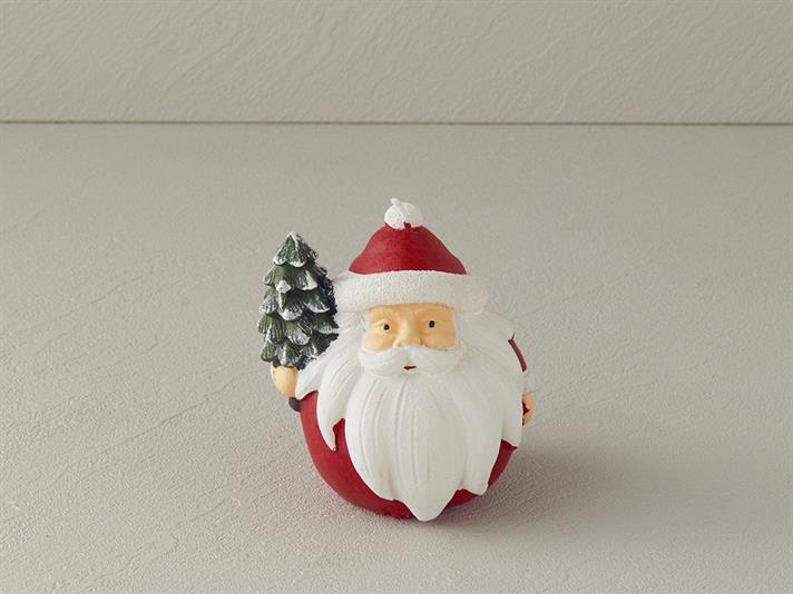 Santa Lumânare , 10 Cm, Gri-Verde