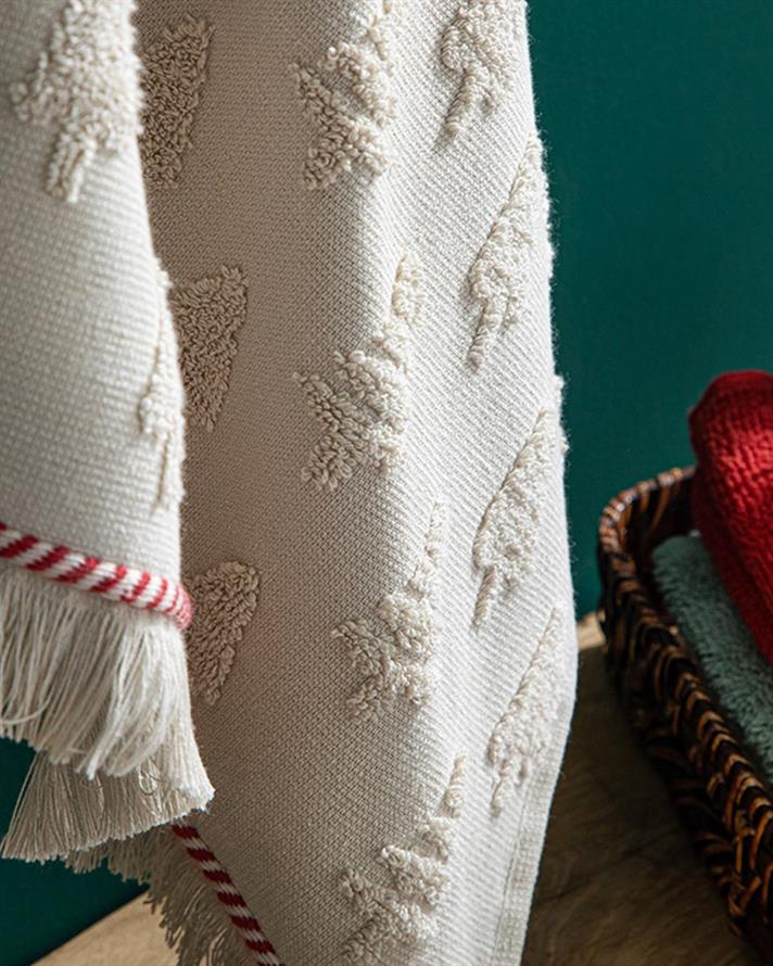 Santa Prosop De Față Șaptesprezece Bucăți, Bumbac, 50*70 Cm, Gri Deschis