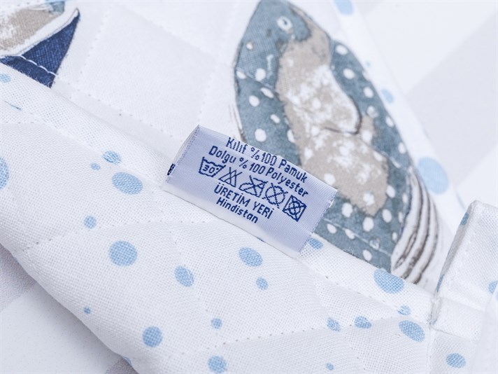 Sardina  Cu imprimeu  CÂRPĂ DE MÂNĂ 20x20 cm White-NavyBlue