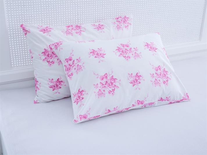 Satul a crescut Cu Bumbac Cu 2 Piese Față De Pernă 50x70 cm Roz Deschis