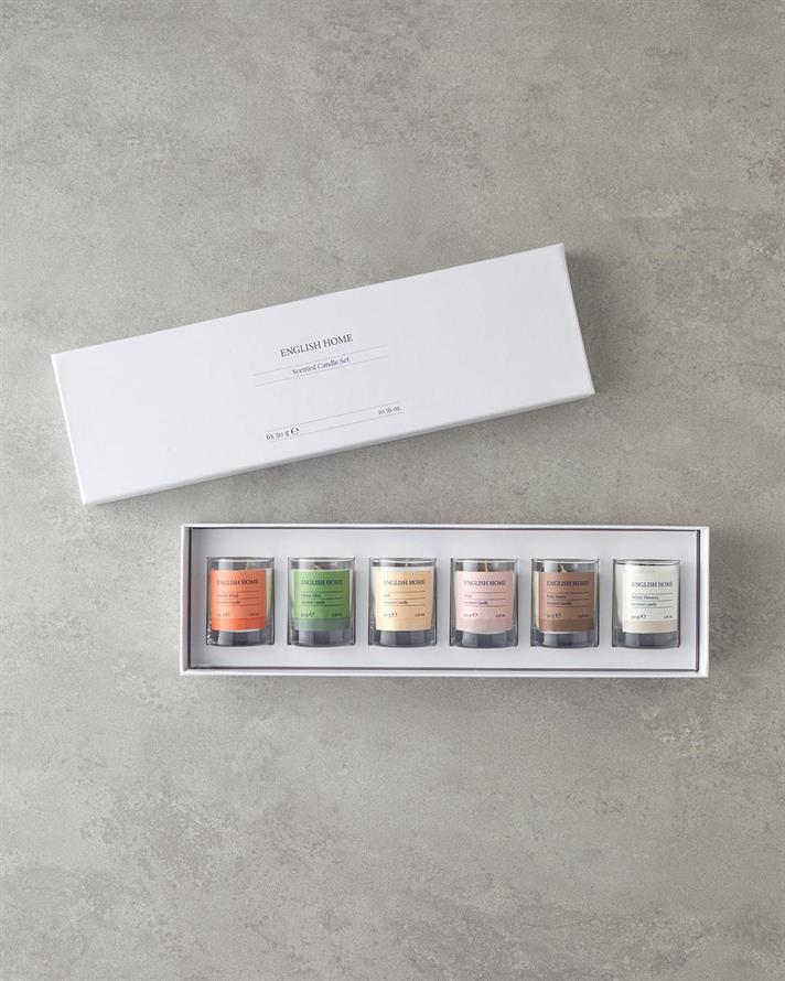 Scented Candle 6 Piese Set Parfumuri 6x50 gr auriu