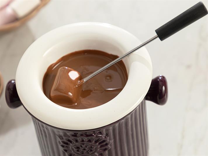 Enjoy Stoneware Fondue Set 250 ml Damson